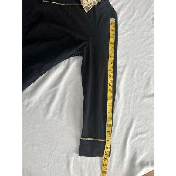 eShakti Floral Midi Length Fit and Flare Dress Womens Size 16 Black Green - Picture 10 of 10